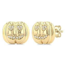 OnVioIs 14K White Gold Diamond Fashion Earrings