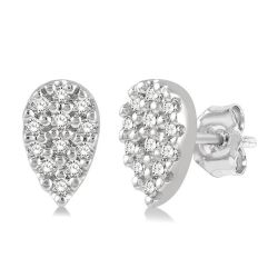 OraValMir 14K White Gold Diamond Fashion Earrings
