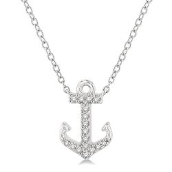 Thalia  Anchor Petite Diamond Fashion Pendant