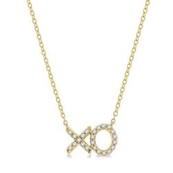 X' & 'O' Shape Petite Diamond Fashion Pendant