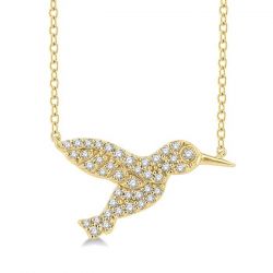 Hummingbird Petite Diamond Fashion Pendant