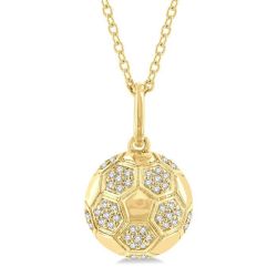 Soccer Ball Petite Diamond Fashion Pendant