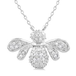 Wren Halcyon Bumble Bee Petite Diamond Fashion Pendant