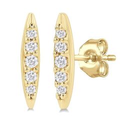 Boat Petite Diamond Fashion Earrings