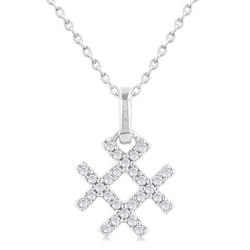 Hashtag Petite Diamond Fashion Pendant