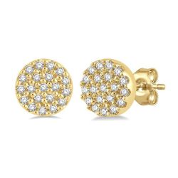 Disc Petite Diamond Fashion Earrings
