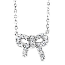Silhouette Peregrine Bow Petite Diamond Fashion Pendant