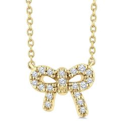 Isolde Quiana Bow Petite Diamond Fashion Pendant
