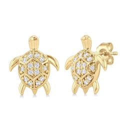 LinZenLo ElVioTh 14K White Gold Diamond Fashion Earrings