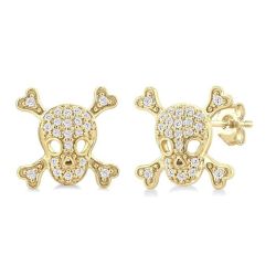 CaSolLys VelXeAr 14K White Gold Diamond Fashion Earrings