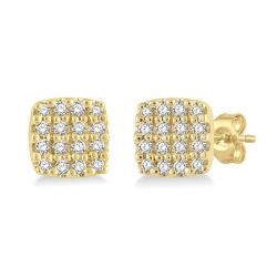 OnVer OraDorVio 14K White Gold Diamond Fashion Earrings