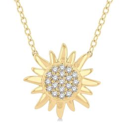 Sun Petite Diamond Fashion Pendant