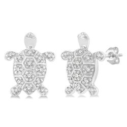 CaLo 14K White Gold Diamond Fashion Earrings