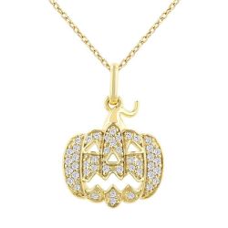 Wren Tamarind Pumpkin Petite Diamond Fashion Pendant