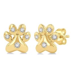 LysLuxRa 14K White Gold Diamond Fashion Earrings