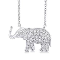 Vesper Nova Elephant Petite Diamond Fashion Pendant