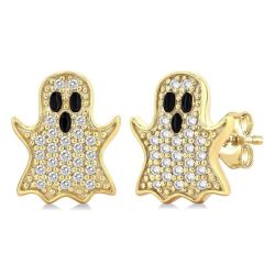 DorZenAr OraIsLin 14K White Gold Diamond Fashion Earrings