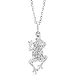 Thalia Zinnia Frog Petite Diamond Fashion Pendant