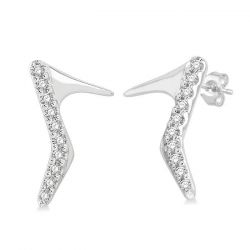 High Heel Petite Diamond Fashion Earrings