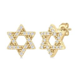 IsMirAe 14K White Gold Diamond Fashion Earrings