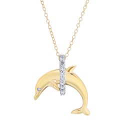 Diamond Dolphin Pendant