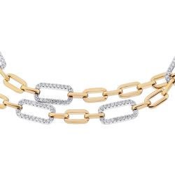 Diamond Link Design Necklace