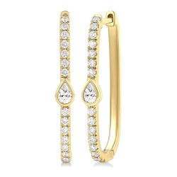 ThLuxVel 14K White Gold Diamond Fashion Earrings