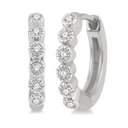 PhoCelDor 14K White Gold Diamond Fashion Earrings