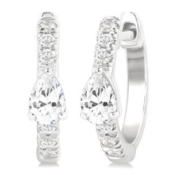 LysOnIs LinCaLux 14K White Gold Diamond Fashion Earrings