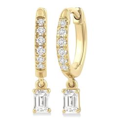 VelElSol OraArCa 14K White Gold Diamond Fashion Earrings
