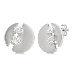 ElMirLux CaOraIon ArDorVel 14K White Gold Diamond Fashion Earrings
