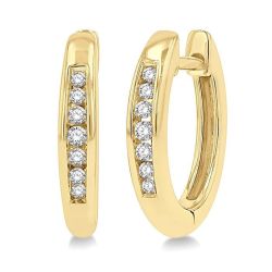 LysPhoLux SolCelIs CaZenIon 14K White Gold Diamond Fashion Earrings