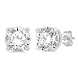 OraXeMir MirZen 14K White Gold Diamond Earrings