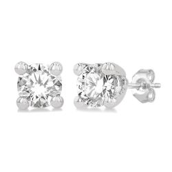 PhoEl 14K White Gold Diamond Earrings