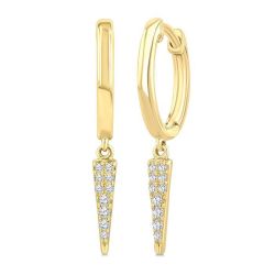 ArNoMir LinVelLin 14K White Gold Diamond Fashion Earrings