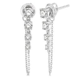 Journey Diamond Chain Earrings