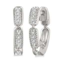 ValNoAe 14K White Gold Diamond Fashion Earrings