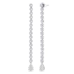 SolPhoEl 14K White Gold Diamond Fashion Earrings