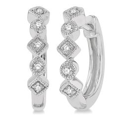 OnNoOra 14K White Gold Diamond Fashion Earrings