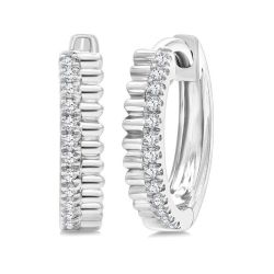 VioIsIs 14K White Gold Diamond Fashion Earrings