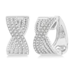 IsSolLys 14K White Gold Diamond Fashion Earrings