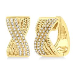 Petite Diamond Huggie Fashion Earrings
