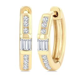 ZenIsCa 14K White Gold Diamond Fashion Earrings