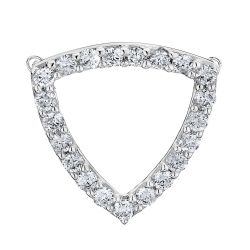Diamond Triangular Outline Pendant