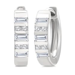 MirElPho 14K White Gold Diamond Fashion Earrings