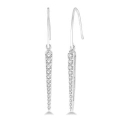 Icicle Diamond Fashion Long Earrings