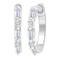 ThOraRa 14K White Gold Diamond Fashion Earrings