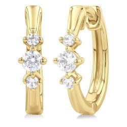 MirIonCel MirThAr 14K White Gold Diamond Fashion Earrings