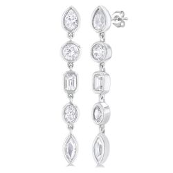 LysDorCel IsVioDor 14K White Gold Diamond Fashion Earrings