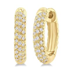 VioVerMir 14K White Gold Diamond Fashion Earrings